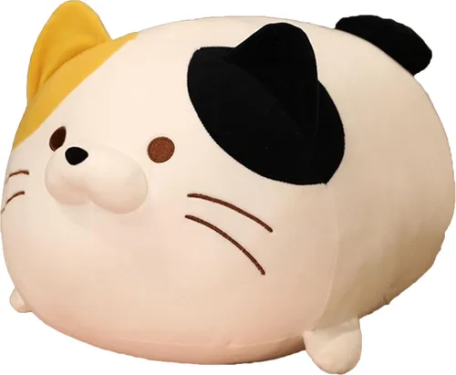 Miniatura 9 de Linda y suave y redonda de peluche de gato atigrado, juguetes de peluche para gatos y gatitos, almohada para abrazar, regalo para niños y amantes
