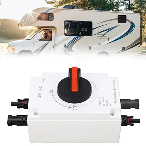 Miniatura 7 de Interruptor de desconexión rápida solar fotovoltaica CC 1500 V 32 A, disyuntor miniatura de CC IP66, caja combinada solar para sistema de paneles