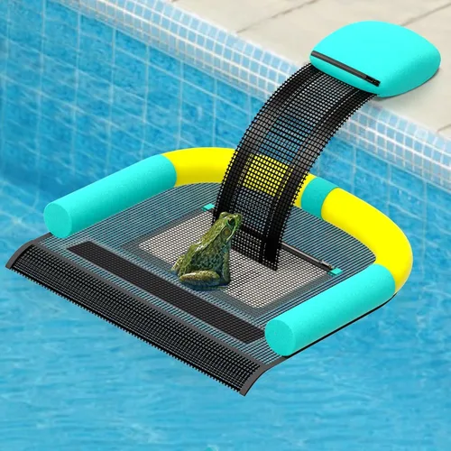 Miniatura 7 de Rampa de escape de salvación de animales con colector de superficie de piscina, rampa flotante de rescate, rampa de escape para estanques