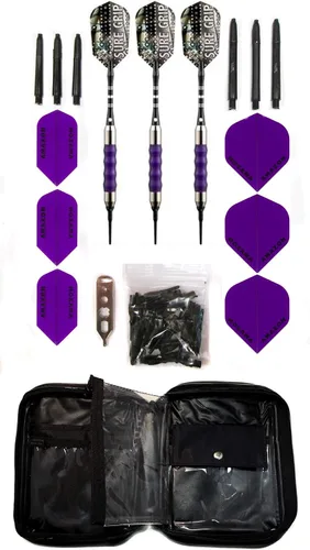 Miniatura 7 de Viper Dardos de punta suave Sure Grip con kit de accesorios Anaranjado Neón
