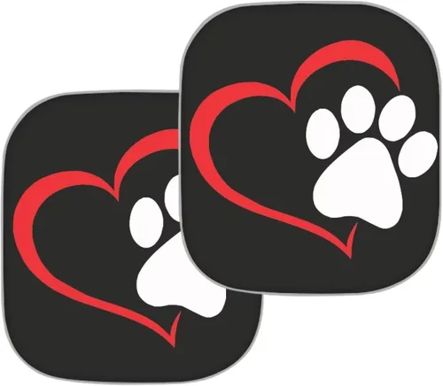 Parasoles para parabrisas de automóvil con estampado de patas de perro, bloquea rayos UV, mantiene tu vehículo fresco, cubierta plegable para auto,