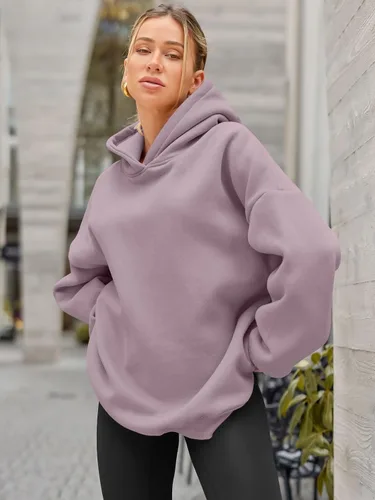 Miniatura 3 de EFAN Sudaderas con capucha de gran tamaño para mujer, sudaderas de forro polar con capucha, suéteres casuales y cómodos, ropa de moda de otoño 2023