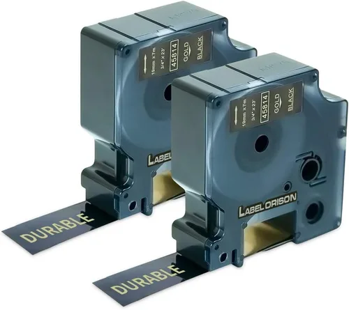 Compatible Dymo D1 etiquetado Cinta estándar para Label Manager rotuladoras por etiqueta Orison, 3/4 inch (19 mm) X 23 pies (7 m)