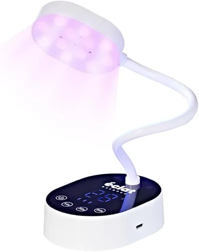 Éclat Lámpara de curado flash para esmalte de uñas de gel de 36 W, recargable con mini luz LED, secadora de uñas inalámbrica con 4 temporizadores y