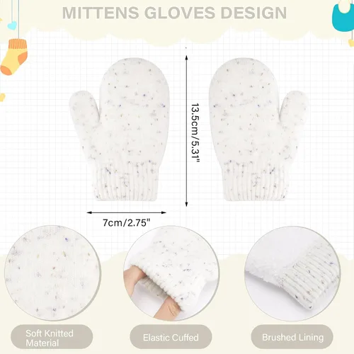 Miniatura 3 de Toddler Kids Winter Hats Gloves Scarfs Beanie Mittens Neck Warmer for 0 6 12 Months 1 2 3 4-8 Year Old Baby Girls Boys Gifts