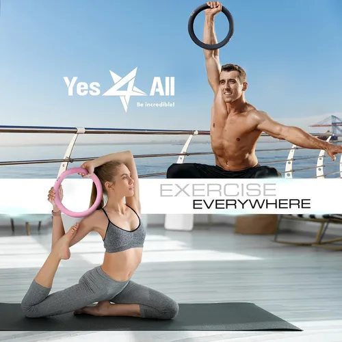 Miniatura 5 de Yes4All Power Ring 10lbs, Weight Ring, Weighted Circle, Kettlebell for Yoga Exercise, Aerobics, Home Fitness, Core Training