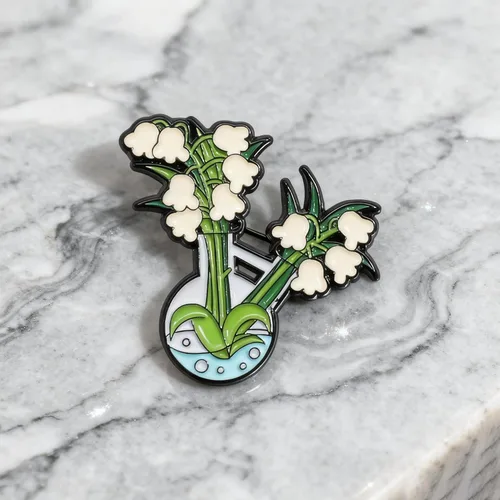 Creative Flower Plant Enamel Pin Floral Cartoon Brooch Clothing Backpack Badge Fashion Jewelry Gifts For Friends Plant Lovers