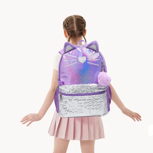 Miniatura 3 de Meetbelify Mochila para niñas, mochilas para estudiantes de preescolar primaria, mochila para niños y niñas, linda mochila con lonchera
