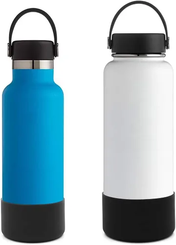 Miniatura 2 de Funda protectora de silicona para botellas de agua Hydroflask de 12 a 40 onzas, cubierta antideslizante para la parte inferior de la botella Stanley