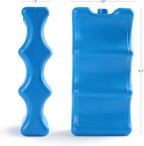 Miniatura 7 de Bolsa de hielo para enfriadores, almacenamiento de botellas de leche materna, caja de almuerzo, paquete de congelador contorneado aislado, paquete