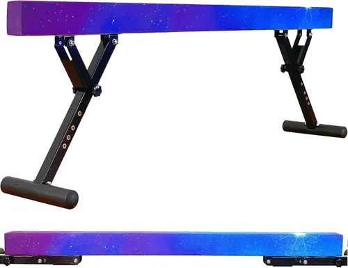 MARFULA - Barra de equilibrio ajustable de 8 pies, viga de gimnasia ajustable en altura para niños y adolescentes de todos los niveles gimnásticos,