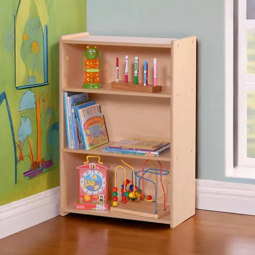 Miniatura 2 de Children's Factory Value Line Estantería estrecha de 3 estantes para niños pequeños y estantes organizadores de juguetes para guardería, sala