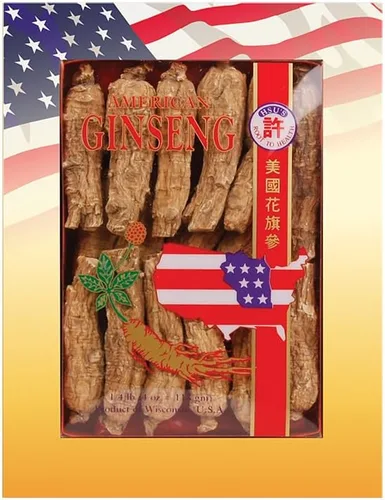 Miniatura 13 de Hsu's SKU 0130-4 Caja de raíces de ginseng americano de Wisconsin medio corto extra grande de 4 onzas para té, sopa y regalos, premium, sin OMG, sin