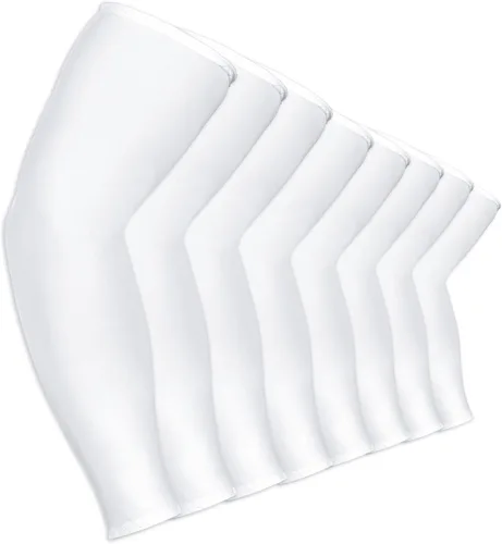 Miniatura 2 de 8 pares de mangas de enfriamiento unisex con protección UV para brazo de seda de hielo
