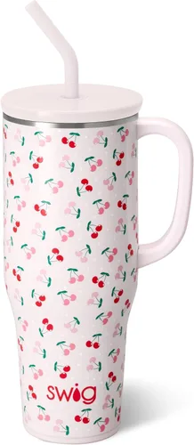 Miniatura 20 de Swig Life - Taza Mega de 40 onzas, Taza de 40 oz con asa y pajita, apta para portavasos, apta para lavavajillas, taza aislante extra grande