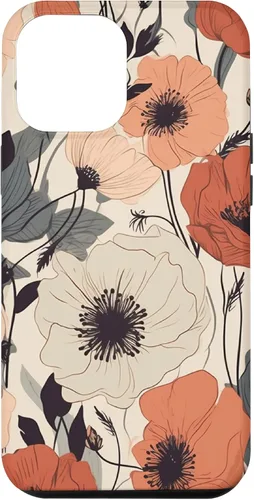 Miniatura 26 de Funda para iPhone 12/12 Pro Minimal Poppy Flower Boho Floral Cute Aesthetic