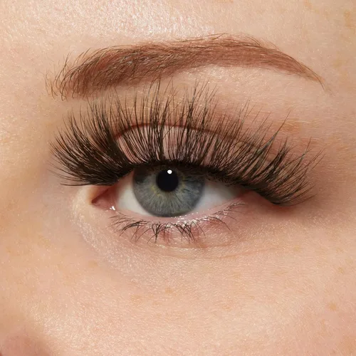 Miniatura 6 de KISS My Lash But Bolder, pestañas postizas, 'Slim Thicc', 0.63 pulgadas, incluye 1 par, fácil de aplicar, racimos de pestañas reutilizables
