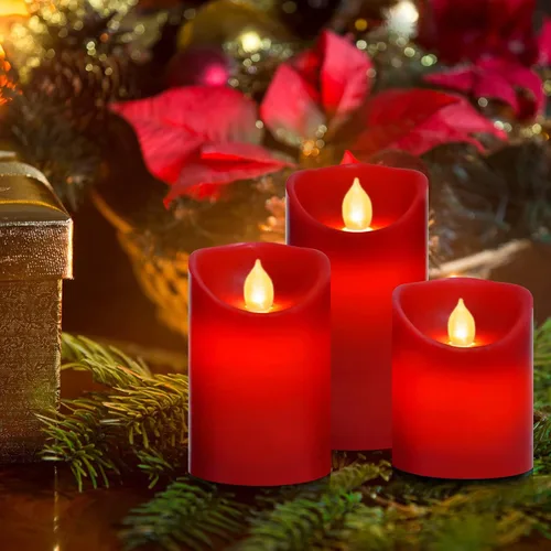 Miniatura 3 de Velas LED sin llama operadas por batería, velas eléctricas realistas con control remoto, parpadean como cera real, 4/5/6 pulgadas, 3