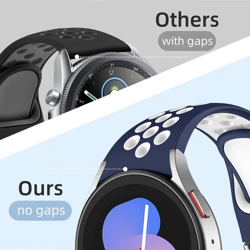 Miniatura 4 de 6 PACK Bandas sin huecos Compatibles solo con Samsung Galaxy Watch 7/6/5/4 Band 40mm 44mm/Watch 6 Classic 43mm 47mm/Galaxy Watch 5 Pro 45mm/4