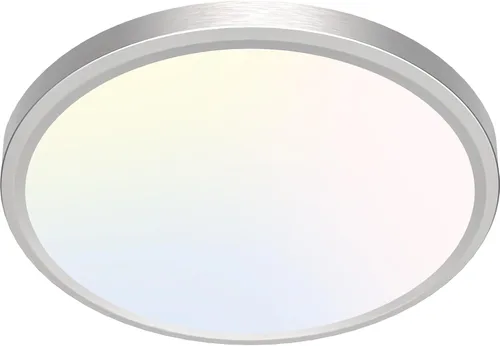 Miniatura 54 de Zemty Paquete de 8 lámparas de techo LED de montaje empotrado de 12 pulgadas, lámpara de techo súper delgada de 28 W 3200 lm, lámpara de techo Negro