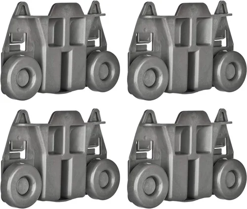 Miniatura 10 de Paquete de 4 ruedas de repuesto para lavavajillas W10195416 Kitchen-Aid Whirlpool Maytag Kenmore JennAir Amana, ruedas inferiores ultra duraderas
