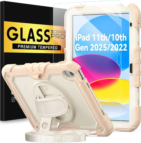 Miniatura 27 de BLOSOMEET Bonita funda para iPad de 9ª generación 2021 de 10.2 pulgadas con protector de pantalla de vidrio templado y soporte para bolígrafo, funda