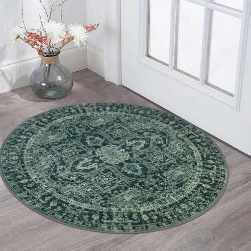 Miniatura 190 de KOZYFLY Alfombra Pequeña de Área 2x3 Pies Alfombras para Entrada Lavable Boho Alfombra de Entrada Antideslizante Tapete de Puerta Interior Entrada