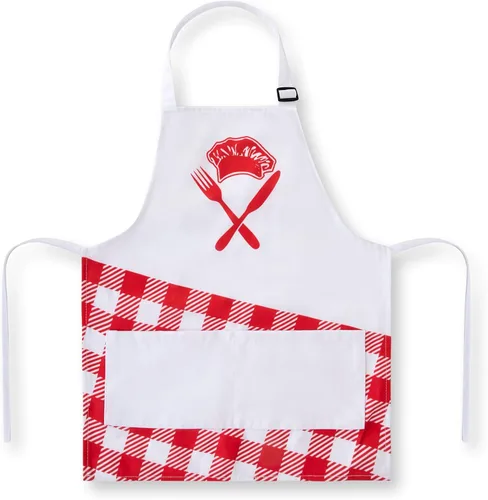 Miniatura 4 de Dress Up America Juego de delantal para niños, sombrero de chef y delantal para cocinar y hornear, disfraz de chef