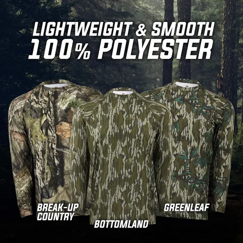Miniatura 4 de Camisas Mossy Oak de caza para hombre, de manga larga, con camuflaje