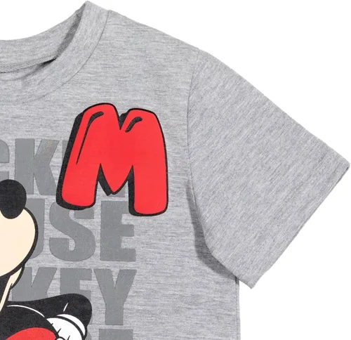 Miniatura 7 de Disney- Camisa de manga corta y pantalones cortos de malla de Mickey Mouse