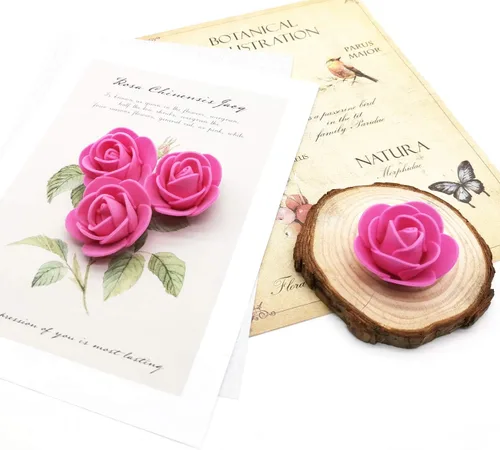 Miniatura 2 de D-Seven Flores artificiales, 100 unidades, mini rosas de espuma para manualidades, ramos de boda, centros de mesa de baby shower, arreglos florales