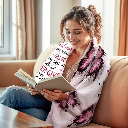 Miniatura 4 de Regalos para hija para Navidad, regalos de cumpleaños para hijas de parte de mamá, regalo para hija de mamá, día de la madre, manta de hijas, 80 x