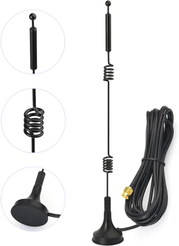 Miniatura 6 de Bingfu Dual Band WiFi 2.4GHz 5GHz 5.8GHz 9dBi Base magnética SMA Antena macho para cámara de seguridad inalámbrica Vedio Grabadora de vigilancia
