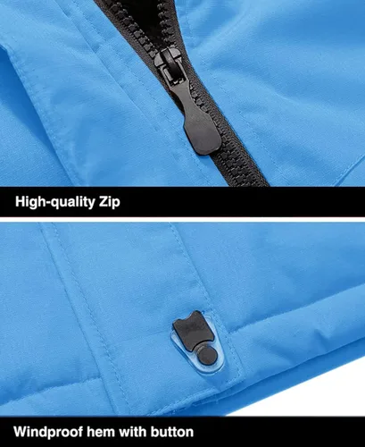 Miniatura 7 de MAGCOMSEN - Chaqueta de invierno para hombre, impermeable, abrigada, con forro polar y múltiples bolsillos