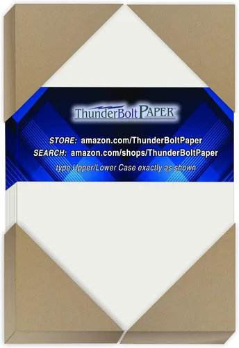 Miniatura 3 de 25 hojas finas translúcidas color blanco hueso # 17, índice de 3 x 5 pulgadas, tarjeta de recetas, foto, tamaño del marco: papel ligero de calidad