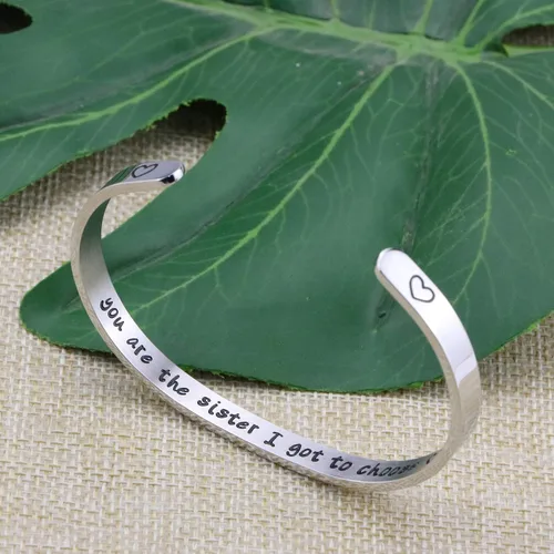 Miniatura 3 de Joycuff - Pulseras inspiradoras para mujer regalo personalizado para mamá pulsera con frase grabada joyas para cumpleaños