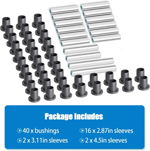 Miniatura 5 de Kit de bujes de alta resistencia A para brazo de control de brazo y manguito compatible con Polaris Ranger Full Size XP 800 Crew 2010-2014 UHMW
