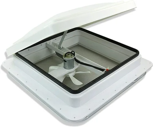 Miniatura 9 de Paquete de 2 cubiertas universales de ventilación de techo de 14 pulgadas, tapa de ventilación de repuesto para RV, remolque, cámper, autocaravana