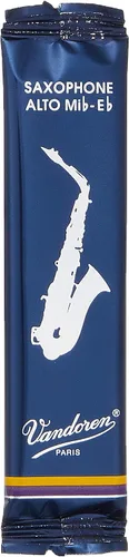 Miniatura 6 de Vandoren SR6125 Cañas de saxo alto V.12 Fuerza 2.5; caja de 10 y cañas tradicionales SR213 para saxo alto Fuerza 3; caja de 10