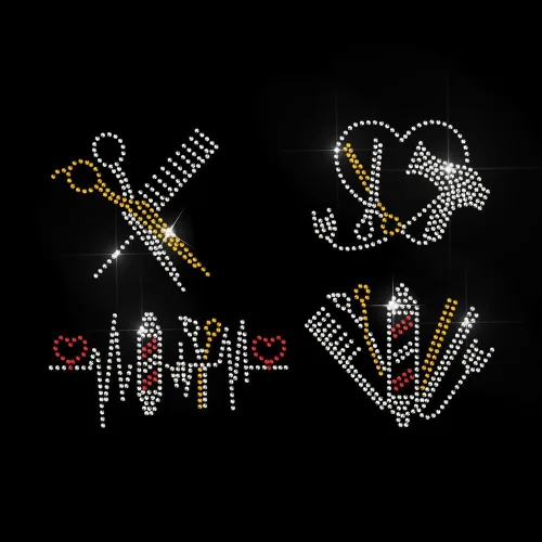Miniatura 11 de MAYJOYDIY Alas de transferencia termoadhesivas con texto de ángel con diamantes de imitación, parches de reparación de ropa, apliques de amor