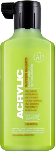 Montana - Recambios de tinta de marcador acrílico, botella de 6.1 fl oz, luz verde choque (045461)