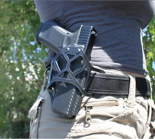 Miniatura 5 de Qualifier IWB/OWB - Funda convertible compatible con Taurus GX4 con Streamlight TLR-6, ambidiestro, listo para óptica, inclinación y retención