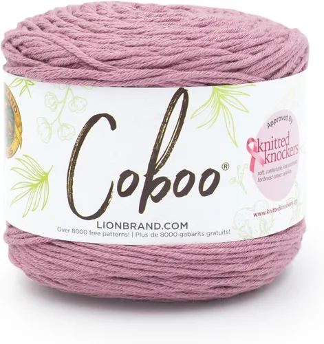 Miniatura 23 de Lion Brand Yarn Coboo, hilo suave para tejer, hacer ganchillo y manualidades, Vanilla Blossom, paquete de 3 Flor de vainilla