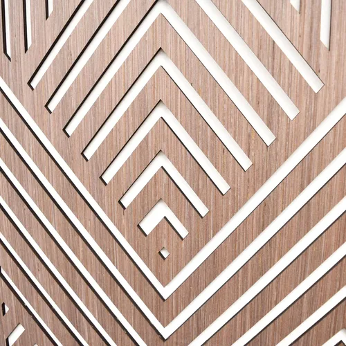 Miniatura 5 de ZellCreative Juego de 3 paneles geométricos de madera para decoración de pared, montañas