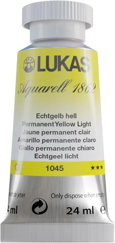 Miniatura 34 de Lukas 1862 Aquarell Artists' - Tubos de acuarela para artistas, color cian (primario), 0.8 fl oz, pintura de acuarela vibrante de grado profesional