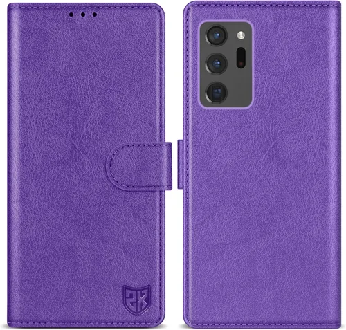 Miniatura 9 de ZZXX Funda tipo cartera para Samsung Galaxy Note 20 Ultra con bloqueo RFID, ranura para tarjetas, función atril, cierre magnético, funda protectora