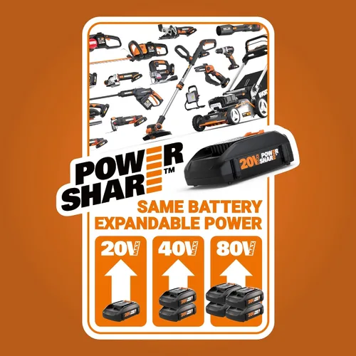 Miniatura 2 de Worx Nitro - Taladro percutor inalámbrico de 20V de 1/2" con motor sin escobillas, compacto y ligero de solo 6" y 3 libras, compatible con Power