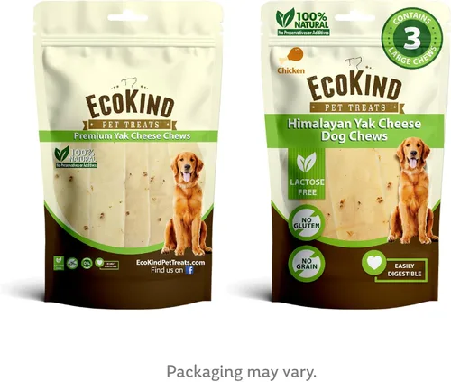 Miniatura 5 de EcoKind Masticables Premium de Queso de Yak Dorado del Himalaya para Perros, Golosinas para Perros de Raza Grande, Totalmente Natural, Masticable