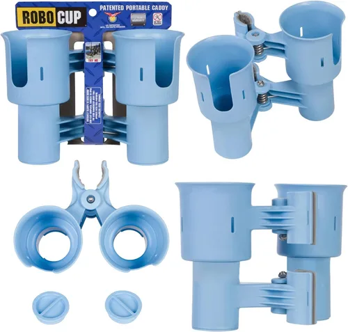 Soporte RoboCup de 12 colores para bebidas, caña de pescar, bote, silla de playa, carrito de golf, silla de ruedas, andador, baquetas, micrófono