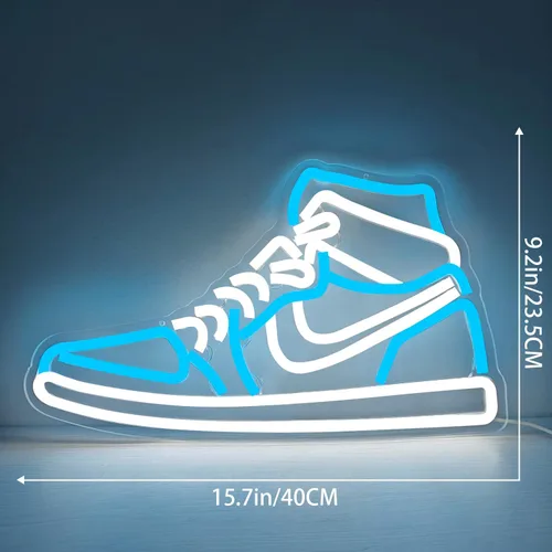 Miniatura 2 de Letrero de neón para zapatos deportivos, letreros de neón para pared, regulables, luces LED de neón para dormitorio, hombre, cueva, hogar, fiesta